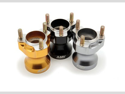 AMV front hubs Aluminium 17mm and 25mm